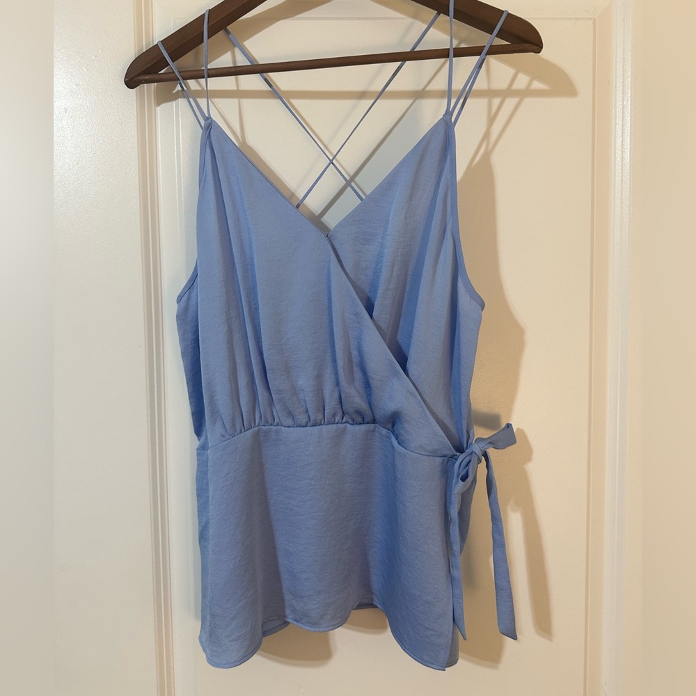 Express light blue tank top size large